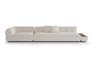 Duża sofa 4-osobowa do salonu ze stolikiem Terra Sand Cream