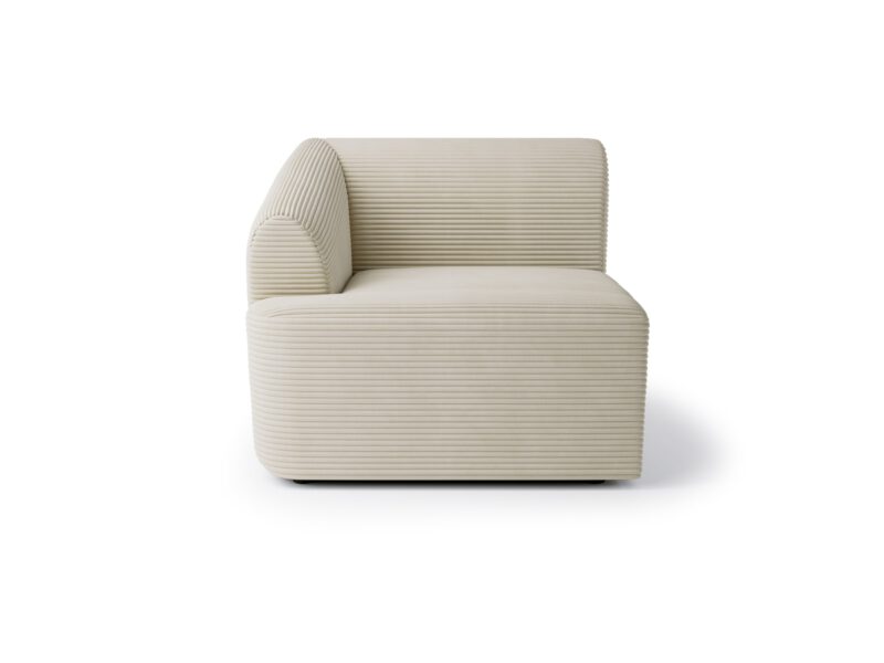 Left piece of Incanto Sand Cream modular sofa