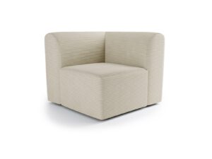 Corner element for Incanto Sand Cream modular sofa