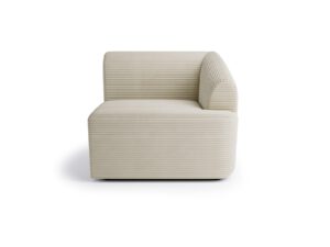 Right piece of Incanto Sand Cream modular sofa