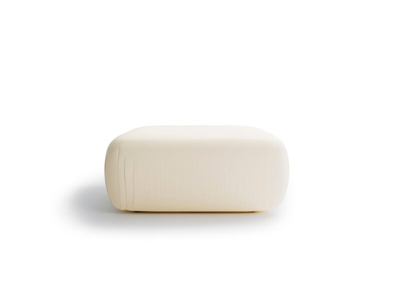 Light Tramonto Sand Cream living room pouffe