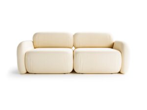 Bright 2-seater sofa for living room Tramonto Sand Cream