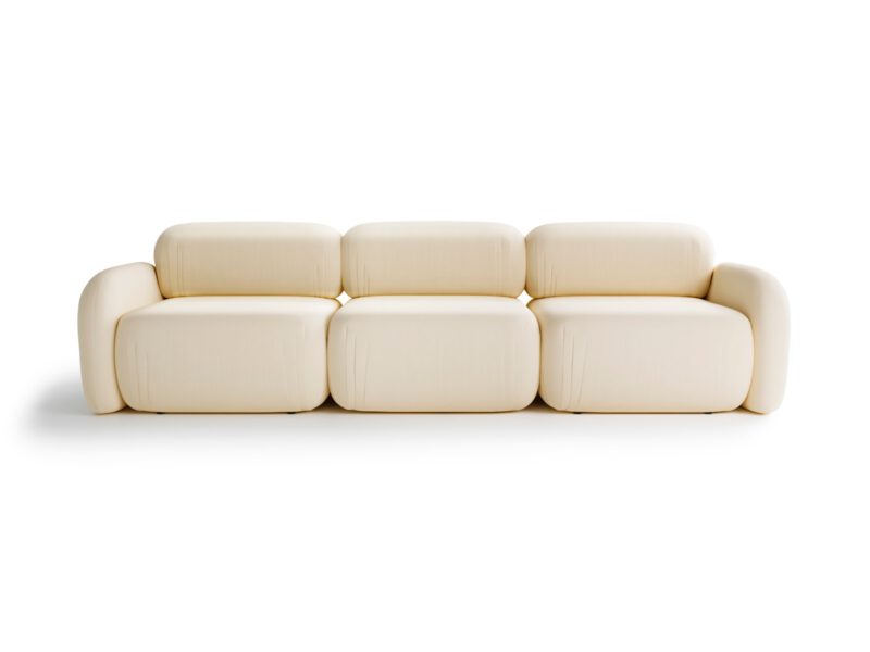 Light modular sofa for living room Tramonto Sand Cream