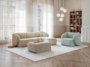 Upholstered furniture set for the living room Favola