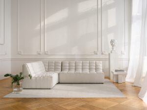 Cream corner sofa for the living room Solare