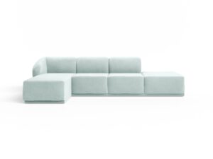 Narożna sofa modułowa do salonu Favola Glacier Green