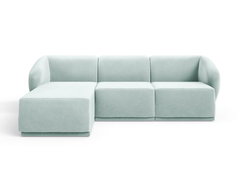 Favola Glacier Green left lounge corner sofa