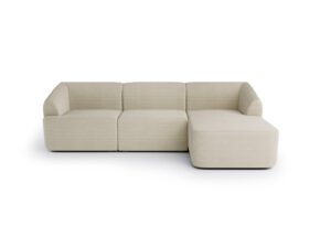 Nowoczesna narożna sofa modułowa Incanto Sand Cream