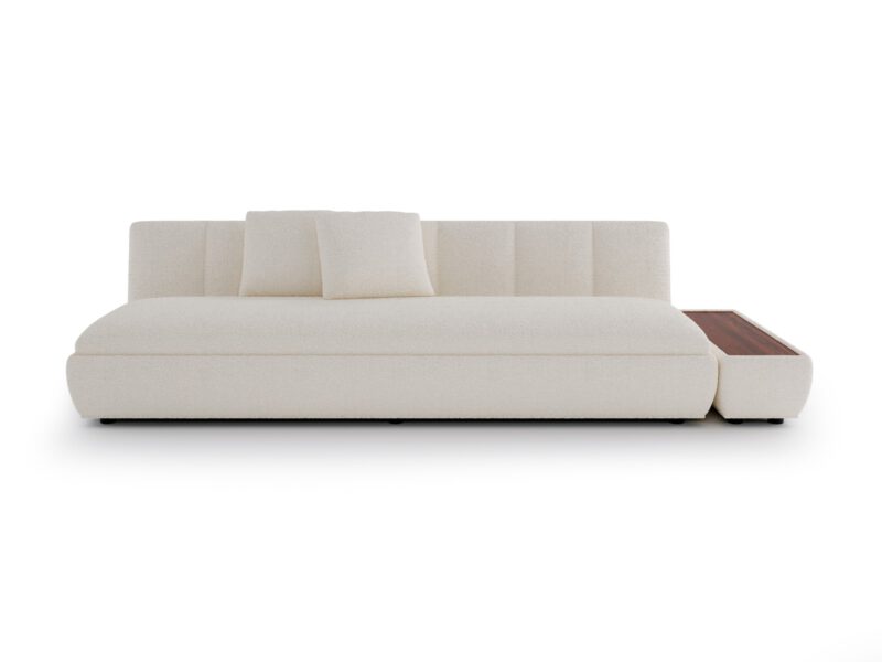 Nowoczesna sofa 3-osobowa do salonu ze stolikiem Terra Sand Cream