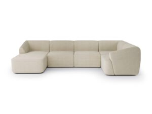 Modern large modular corner sofa for the living room Incanto Sand Cream