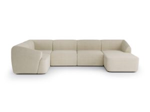 Modern large modular corner sofa for the living room Incanto Sand Cream