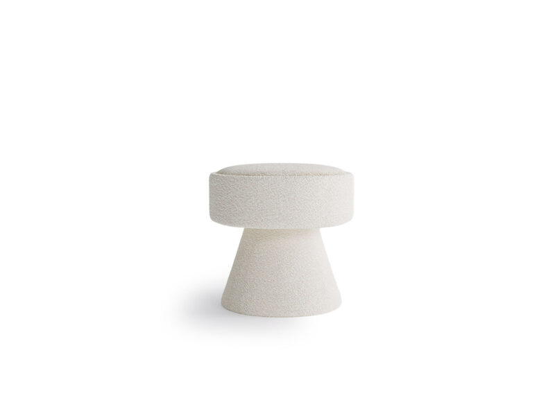 Essenza Boucle Sand Cream storage pouffe