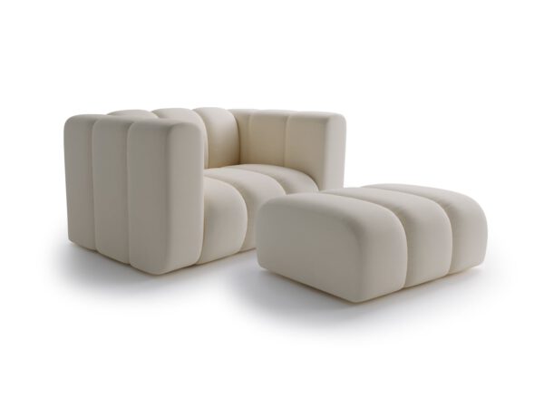 Bella Vita Armchair + Pouf Set