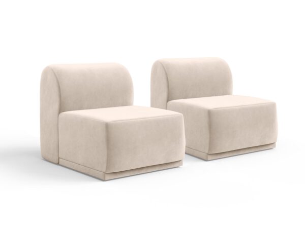 Favola Set 2x Armchair without Armrests