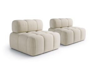 Set of 2 armchairs Nuvola Sand Cream