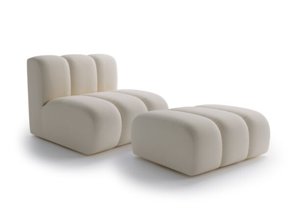 Bella Vita Straight Module + Pouf Set