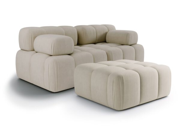 Nuvola Zestaw Sofa 2-osobowa + Pufa