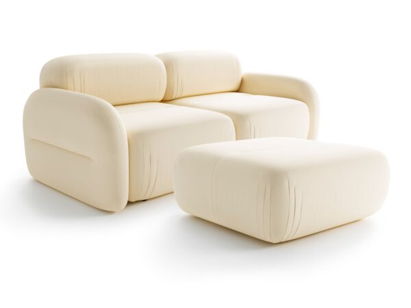 Tramonto 2-seater Sofa + Pouf Set