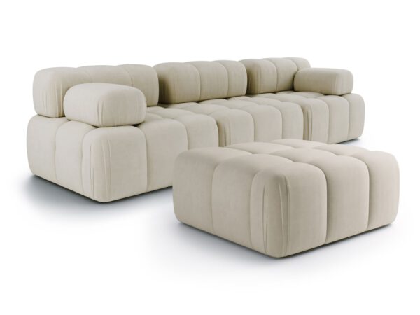 Nuvola Zestaw Sofa 3-osobowa + Pufa