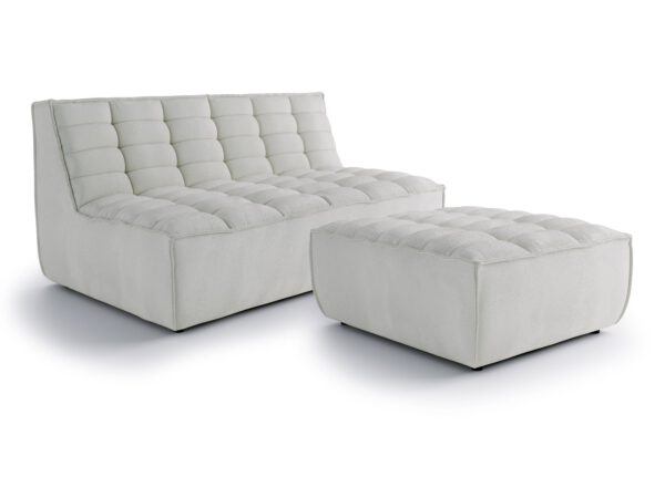 Solare Zestaw Sofa 2-osobowa + Pufa