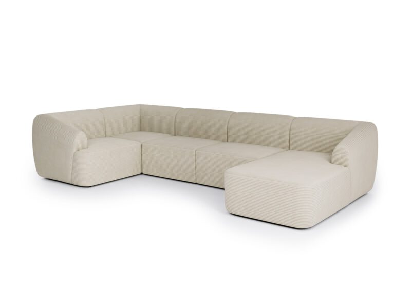 Large beige modular sofa for living room Incanto Sand Cream