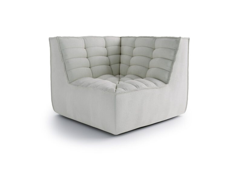 Corner element of the Solare Sand Cream modular sofa