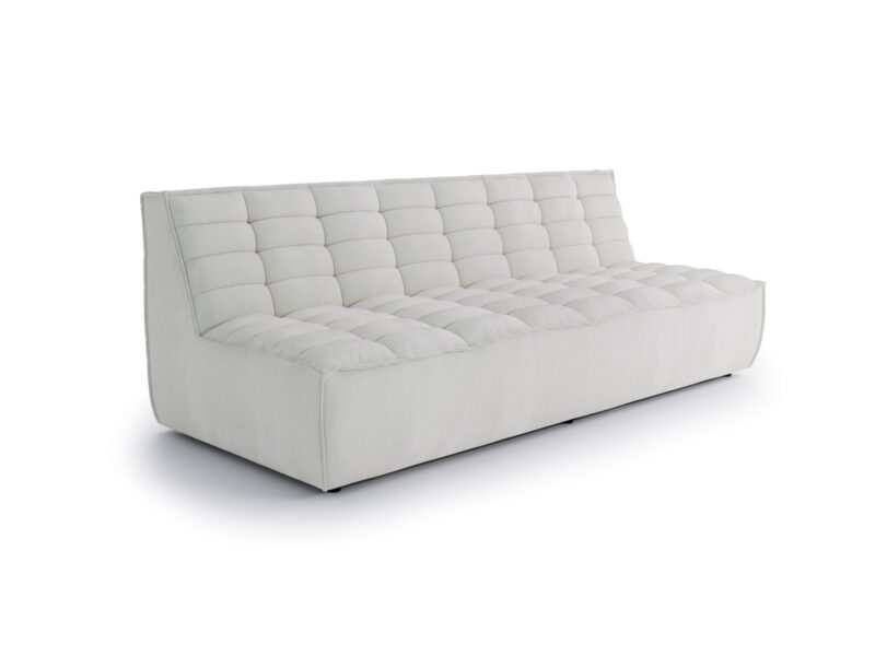 Straight double element of the Solare Sand Cream modular sofa