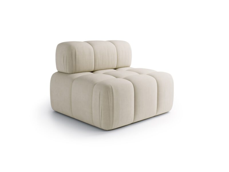 Straight piece of modular sofa Nuvola Sand Cream