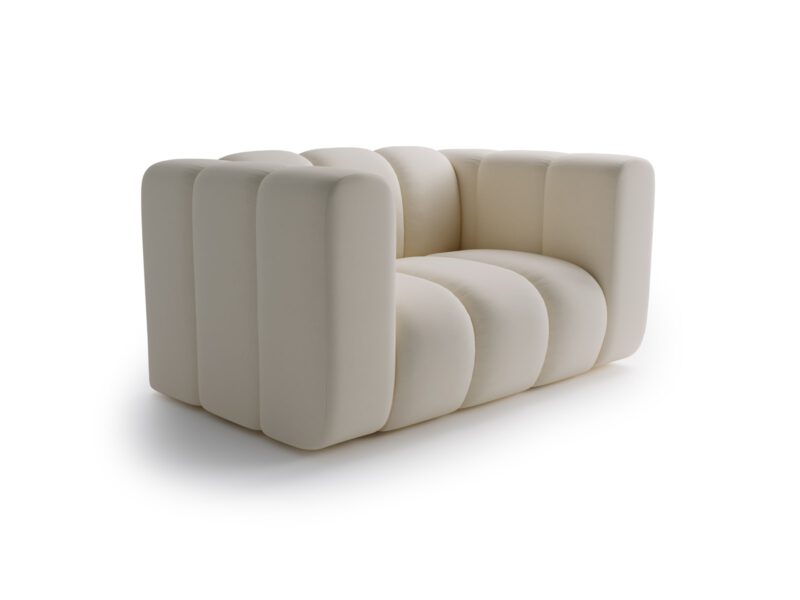 Bella Vita Sand Cream upholstered lounge chair