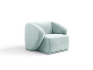 Favola upholstered armchair Glacier Green