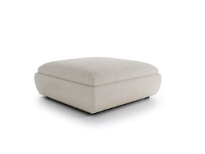 Cream square pouf for living room Terra Sand Creamd Cream