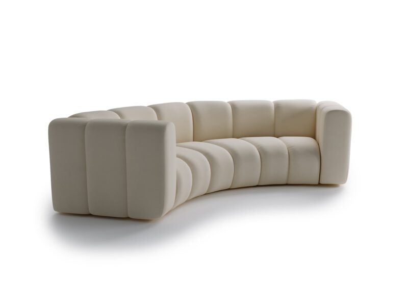 Modern cream three-seater sofa Bella Vita Sand Cream