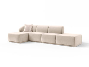 Modern corner modular sofa Favola Sand Cream