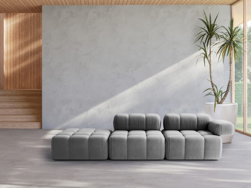 Nowoczesna sofa do salonu Nuvola Glacier Grey