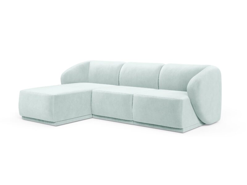 Modern corner sofa for the living room Favola Glacier Green