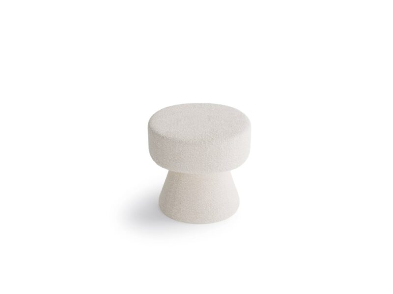 Essenza Boucle Sand Cream pouffe