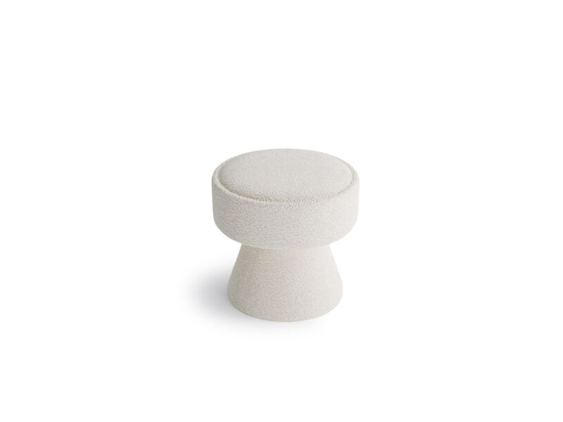 Essenza Boucle Sand Cream storage pouffe