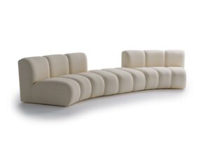 Stylish light cream 4 seater sofa for living room Bella Vita Sand Cream