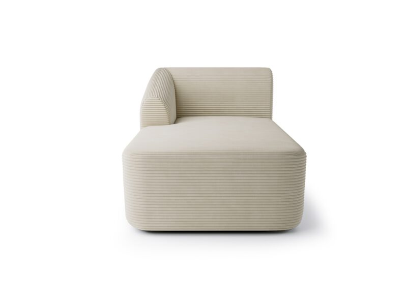 Left chaise longue for Incanto Sand Cream modular sofa