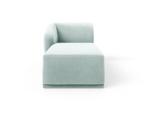 Left chaise longue for Favola Glacier Green modular sofa