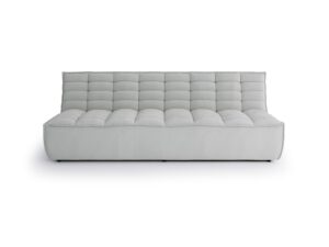 Straight sectional double sofa Solare Glacier Grey
