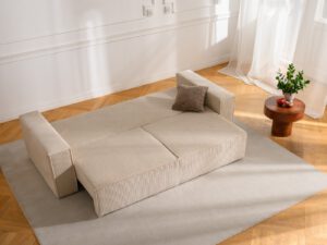 Sofa do salonu z funkcją spania Siesta Sand Cream