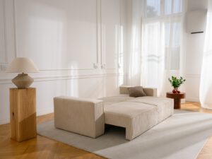 Siesta Sand Cream sofa bed for living room