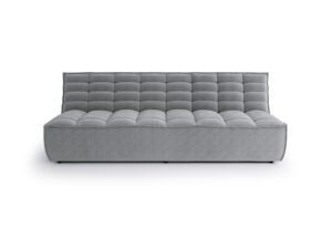 Straight sectional double sofa Solare Stone Grey