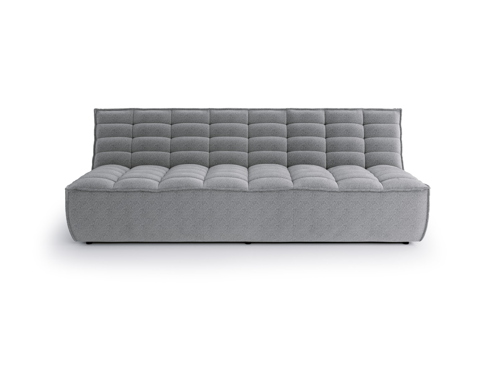 Straight sectional double sofa Solare Stone Grey