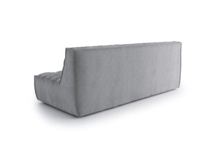 Straight sectional double sofa Solare Stone Grey