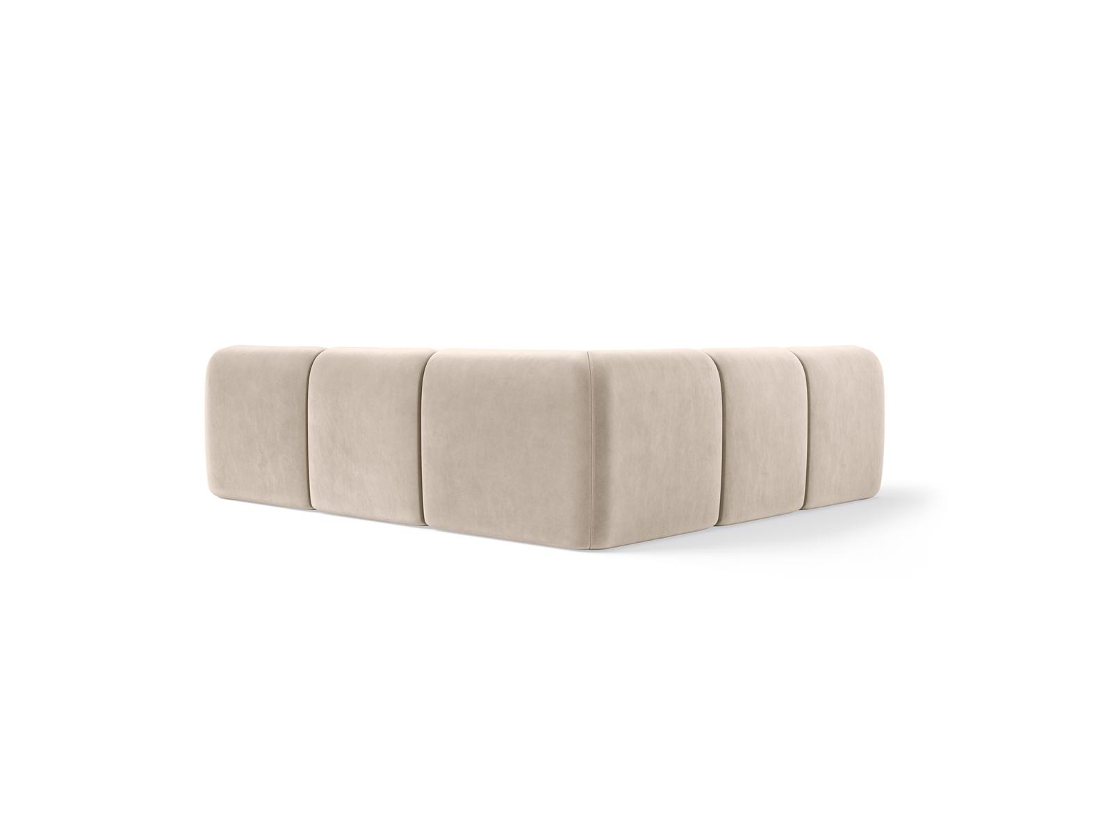 Lewa sofa narożna 5‑osobowa Favola w kolorze Sand Cream