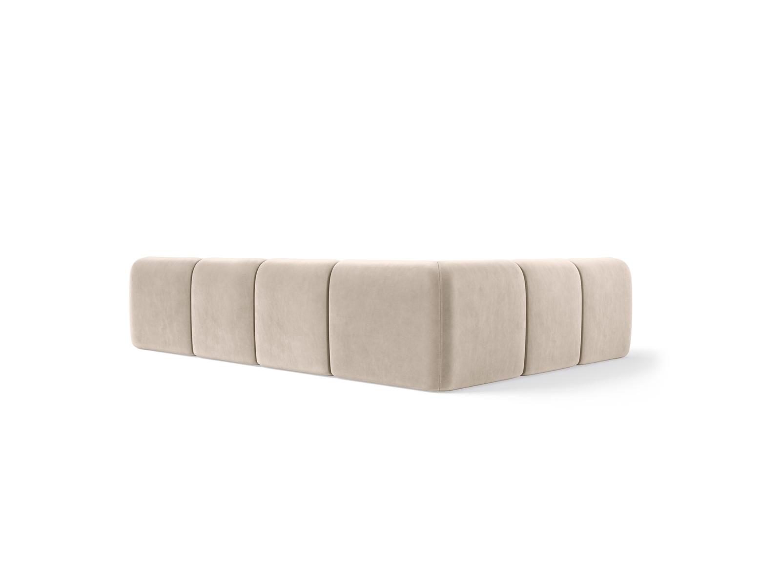 Duża narożna sofa 6‑osobowa Favola Sand Cream do nowoczesnego salonu