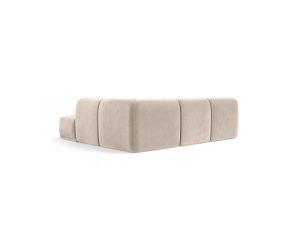 Favola Sand Cream – sofa 5‑osobowa z pufą