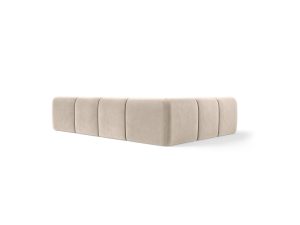 Kremowa sofa narożna 6‑osobowa Favola Sand Cream o modułowym układzie